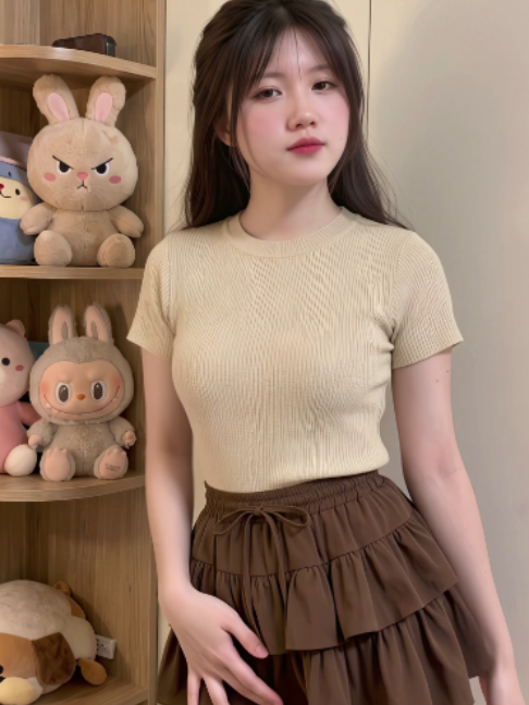 Chân Váy Ngắn Xoè Tầng 2 Lớp, Chân Váy Đi Biển Xoè Bồng Có Quần Bảo Hộ Bigsize 80kg Thời Trang Nữ