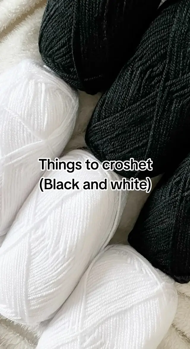 Black and white #blackandwhite  #thingstocroshet #croshetidea #croshet  #viral 
