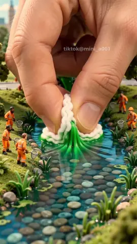 Diese winzigen Menschen hatten keine Chance… bis die Riesenhand kam 😱 #miniaturwelt #oddlysatisfying #Deutschland #TikTokDeutschland #SatisfyingVideos 