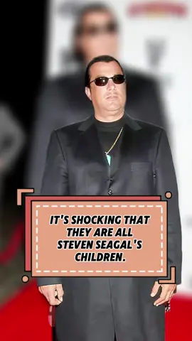 It's shocking that they are all Steven Seagal's children. Number one, Kentaro Seagal. #foryou#fyp#celebrity#usa#popculturenews