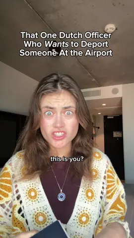 Based on a true story  and btw this wasn’t the interrogation for a flight from the USA, it was a very energized police/security/control guy who was outside the flight gate that arrived from Madrid!  I’ve never been so scared tbh, not fully scared but… skeptical Is there something I don’t know going on between Spain and the Netherlands or is this a routine thing? Was he given a tip about someone on board?  Anyways we’re here, welcome to Amsterdam :) #amsterdamcity #cultureshock #americantourist #skit #dutchies 
