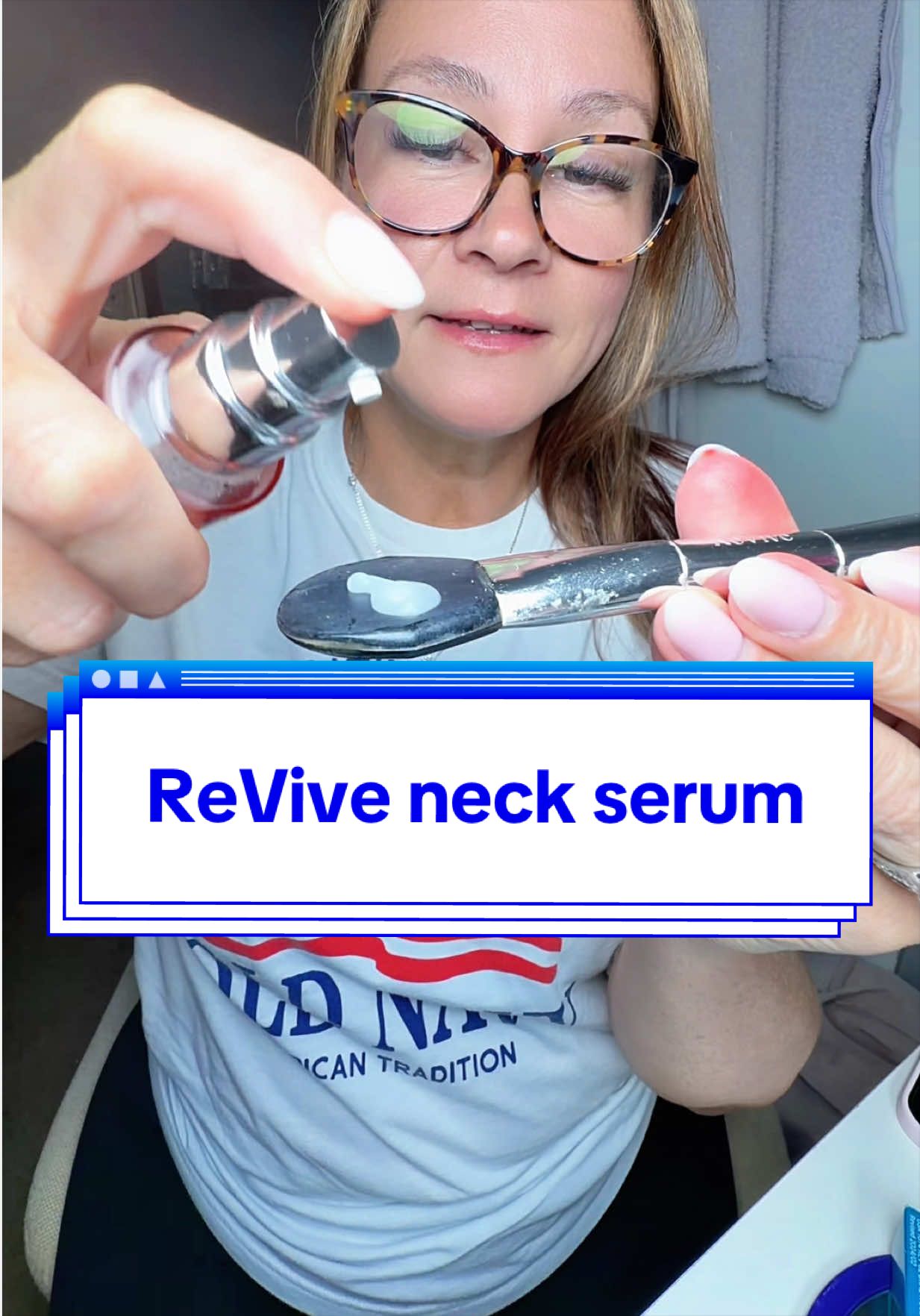 @RéVive Skincare Official Don’t forget your neck! ✨ Revive Neck Serum is formulated to hydrate and help improve the appearance of firmer, smoother-looking skin on the neck and décolleté. Add it to your daily skincare routine for a more youthful-looking glow. 💖 #ReviveNeckSerum #NeckCare #SkincareTok #AntiAgingSkincare #dealsforyoudays 