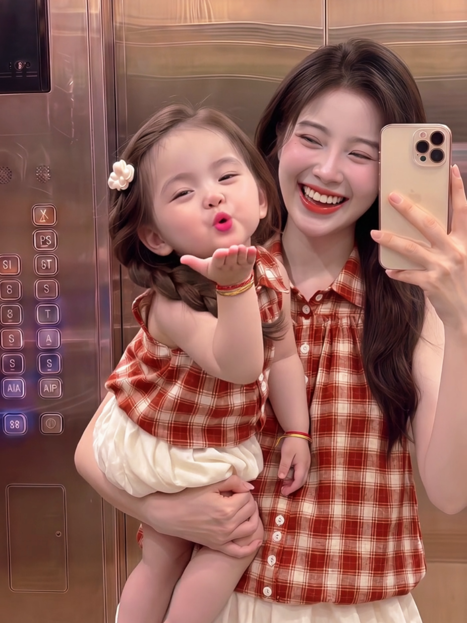 🍂 Màu caro nâu đỏ, nụ cười của bé và vòng tay của mẹ – mọi thứ đều thật dịu dàng. Những ngày bình thường cũng trở nên đặc biệt khi có con ở bên. #MeVaBe #MomAndDaughter #NhatKyCuaMe #YeuThuongMoiNgay #KhoanhKhacBinhYen 