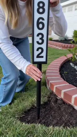 Viral Florida Yard Find: Solar Illuminated Address Sign For Every Homeowner  #ViralHomeFind #SolarHouseNumber #FloridaHome #DeliveryHacks #curbappeal 