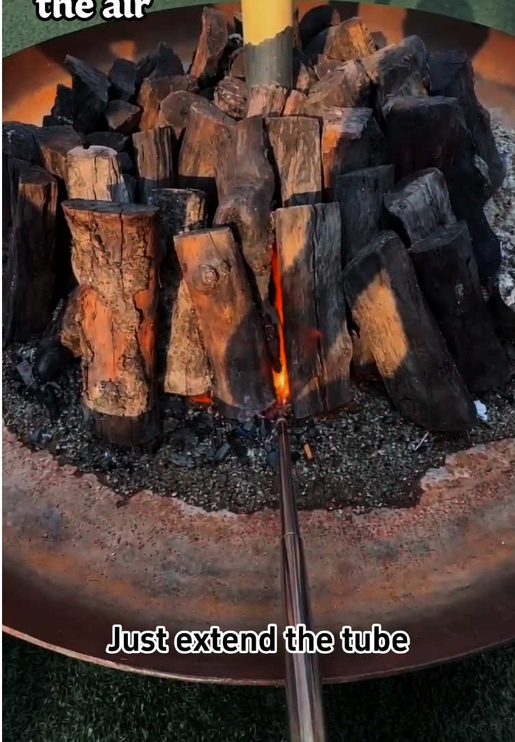 The most underrated thing in my camping bin.Nobody talks about fire blowers and l don’t get why🔥#campinglife #hiddengem #summervibes☀️ #firestarter #cabinlife 