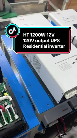 1200W 12V 120V output,ups solar inverter,home use,residential use ,and RV use.#solar #solarinverter #ups#residential #invertercharger 