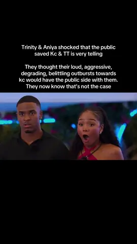 This was a wake up for THEM in particular. I won’t be surprised if they try to apologize to him again. Aniya & Trinity were so sure that Kc & TT was going home but guess what they were saved over 2 of their OG sisters Kayda & Kenzie #LoveIsland #loveislandusa #kcloveisland 