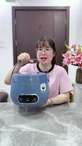 Nồi Cơm Điện 1,2L Lòng Nồi Phủ Gốm Cao Cấp 500W Có Quai Xách Cơm Chính Nhanh Sau 20 Phút