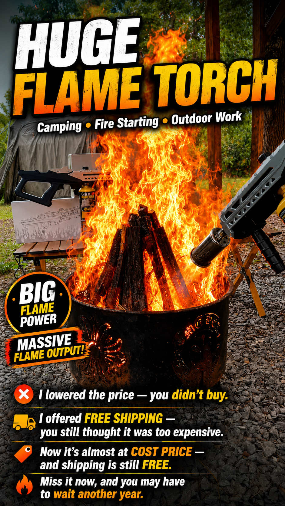 One torch. Unlimited power. From grilling to metalwork - light it, ignite it, own it. #tiktokshop #HighPowerBlowtorch #flamethrowers #propanetorch #tools     