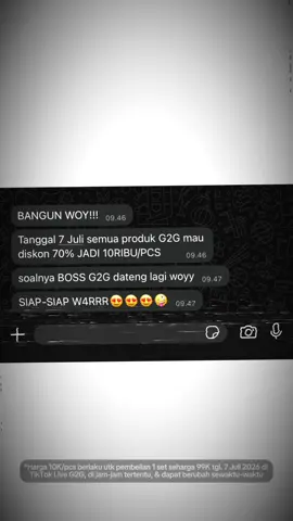 🔥🎀 G2G 7.7 BIG SALE! Kapan lagi bisa glowing tanpa bikin dompet boncos?! 😱😆 Cuss checkout set ini di TikTok Live G2G sekarang 😍g🥰 #g2g #10pcsglowingset #kulitkusam #mencerahkan #niacinamide         