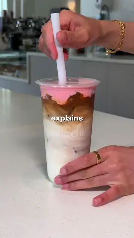 What she said :) Come try our strawberry cold foam latte at mowchi 🤭 #latte #icedcoffee #coffee #cafe