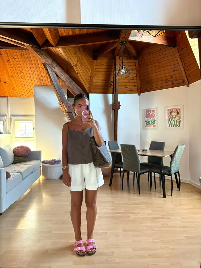 tenue sous canicule pour le retour au bureau 🩷 #outfitoftheday #outfit 