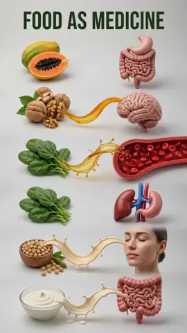 Food As Medicine Best Foods for Gut, Brain, Blood, Skin & Muscles #shorts  Discover nutrient-rich foods that can support your overall health as part of a balanced diet. 🥭 Papaya → Digestive System 🌰 Walnuts → Brain Health 🥬 Spinach → Blood Health 🍊 Orange → Skin Health 🫘 Soybeans → Muscle Health 🥣 Plain Yogurt → Gut Microbiome These foods are rich in vitamins, minerals, antioxidants, fiber, and protein that contribute to a healthy lifestyle. This video is for educational purposes only and is not medical advice. food as medicine healthy foods superfoods healthy eating nutrition natural health wellness papaya benefits digestive health foods walnuts benefits brain health foods spinach benefits blood health foods orange benefits skin health foods soybeans benefits muscle health foods plain yogurt benefits gut microbiome foods probiotic foods healthy diet balanced nutrition nutrition tips wellness tips healthy lifestyle antioxidant foods protein rich foods fiber rich foods health education food benefits daily health tips healthy food guide nutrition facts healthy living natural foods clean eating youtube shorts health shorts bing seo