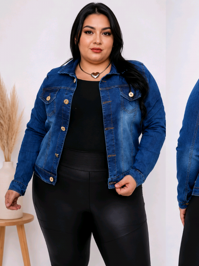 garanta a sua no carrinho laranja 🛒 #fyp #modafeminina #jaquetaplussize #plussize #tiktokshop 
