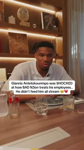 Giannis Antetokounmpo was SHOCKED at how BAD N3on treats his employees.. He didn’t feed him all stream 🥺💔 #n3on #giannisantetokounmpo 