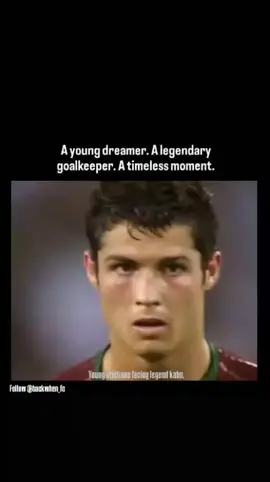A young 21-year-old Cristiano Ronaldo faced legendary German goalkeeper Oliver Kahn during the 2006 FIFA World Cup third-place play-off match between Portugal and Germany. While Germany won the game 3-1,  Ronaldo was highly active and dangerous, constantly challenging Kahn with fierce, swerving long-range shots and free-kicks throughout the match. Key Moments & AftermathThe Matchup: In Kahn's emotional final World Cup game, he was forced into making several crucial saves, including punching away a dipping 35-yard free-kick from Ronaldo. The Tournament: The 2006 tournament marked Ronaldo's World Cup debut. He scored his first-ever World Cup goal via a penalty against Iran in the group stage. Controversy: Following a tournament where Ronaldo occasionally drew scrutiny for his on-field behavior (most notably the infamous quarter-final incident with Wayne Rooney), FIFA's technical study group bypassed him for the Best Young Player award, awarding it instead to Germany's Lukas Podolski. #viralvideo #viraltiktok 