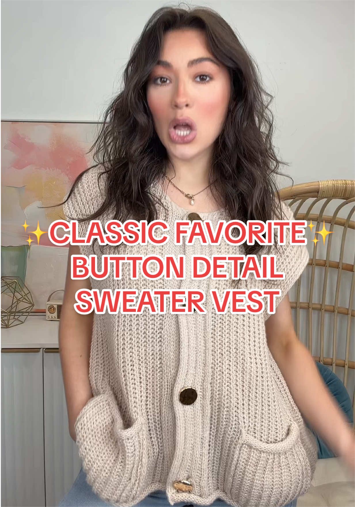 A timeless staple with endless styling possibilities. ✨ The Classic Charm Button Down Sweater Vest adds an effortlessly polished touch to everything from denim to tailored layers. 🤍 Soft knit texture 🧶 Button-down front with front pockets ✨ Easy-to-style sleeveless silhouette 🎨 Available in multiple classic colors #madisonandmallory #sweatervest #classicstyle #madisonmallorystyle #ootdinspo        