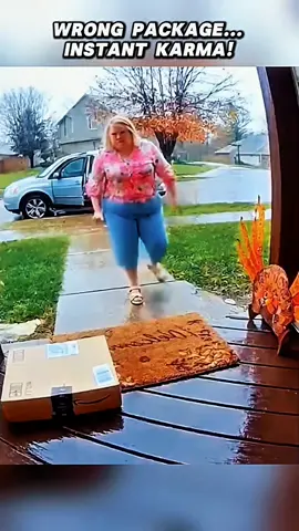They Thought It Was an Easy Steal… The Package Had Other Plans 🤯🌈 #DoorbellCam #PorchPirates #Satisfying #prank #usa