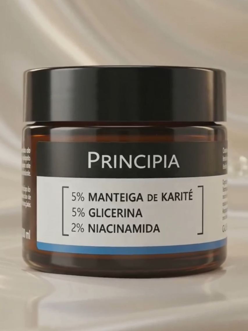 Creme Hidratante Facial 5% Manteiga de Karité + 5% Glicerina + 2% Niacinamida CH-01Principia - 50g #principia #hidratantefacial 