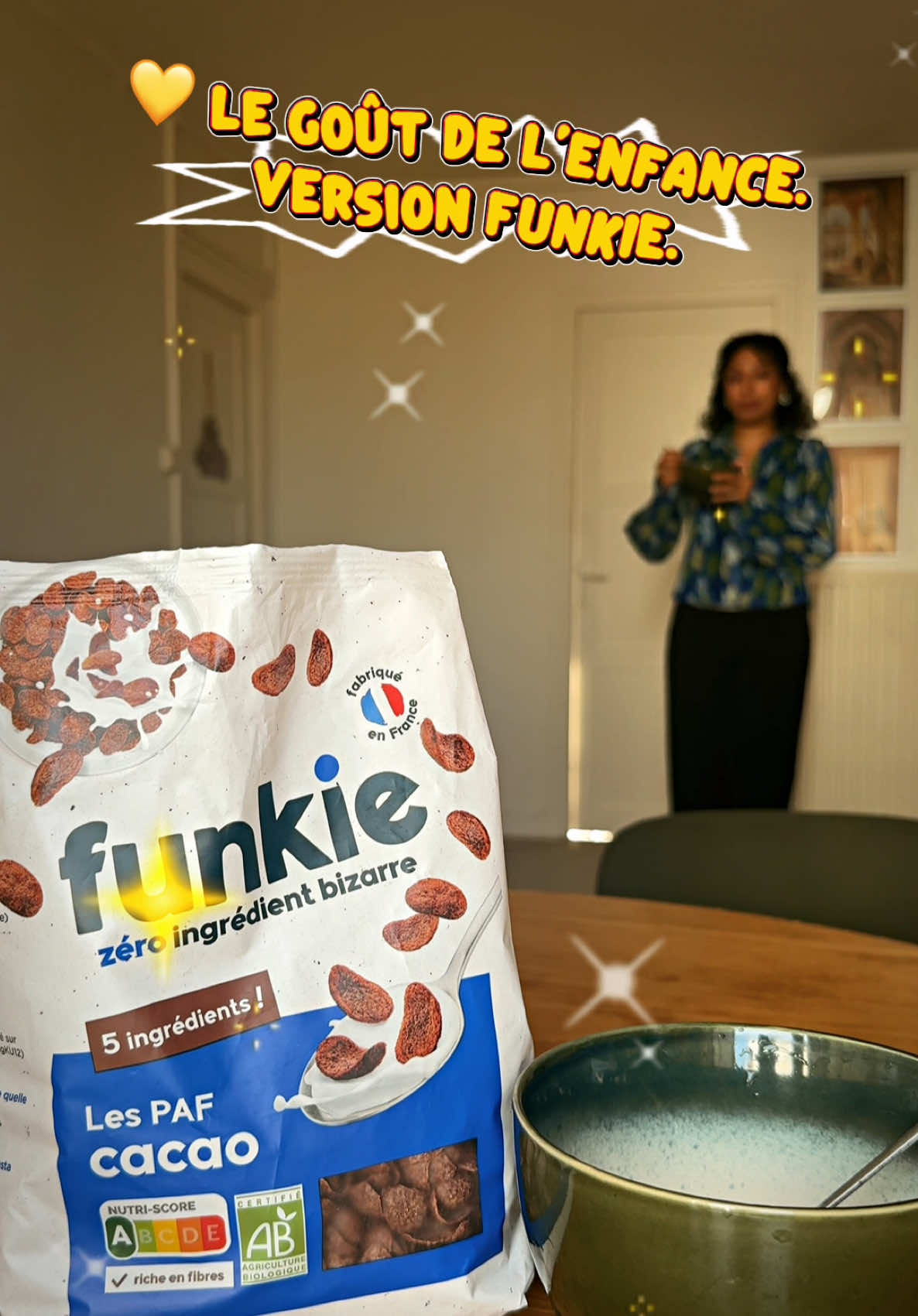 C’est funkie 😁 zéro ingrédient bizarre 🥣 #funkie #cereales #ugccreators @Funkie.fr 