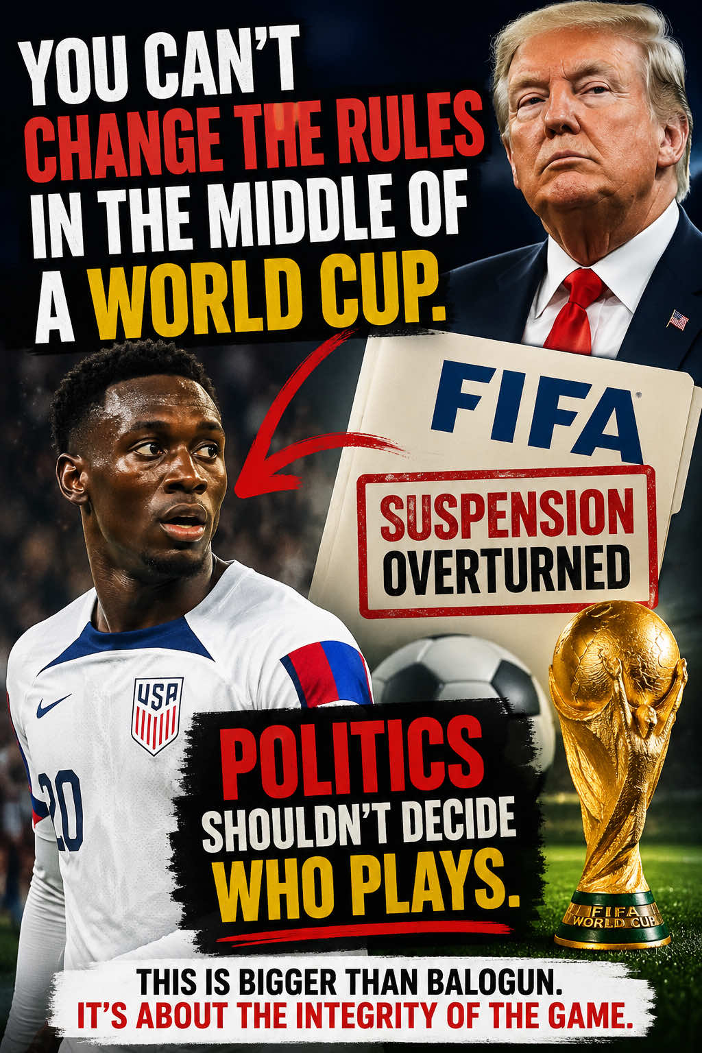 If political pressure changed the outcome, FIFA has a serious integrity problem. #FIFAWorldCup 