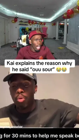 Kai explains the reason why he said “ouu sour” 😭😭#kaicenat #fyp 