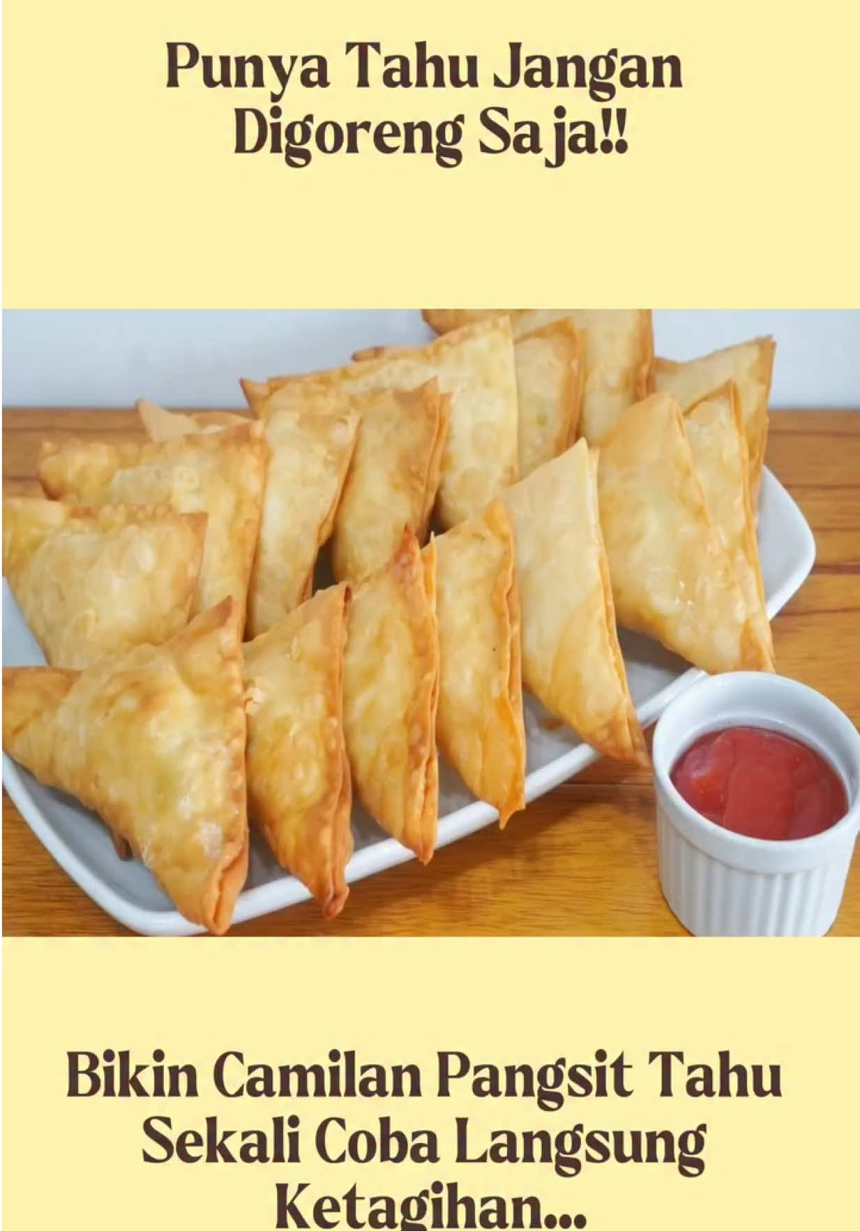 Punya Tahu Jangan Digoreng Saja!! Bikin Camilan Pangsit Tahu Sekali Coba Langsung Ketagihan... #reseplezat #reseprumahan #resepmasakan #resep #resepmudah 