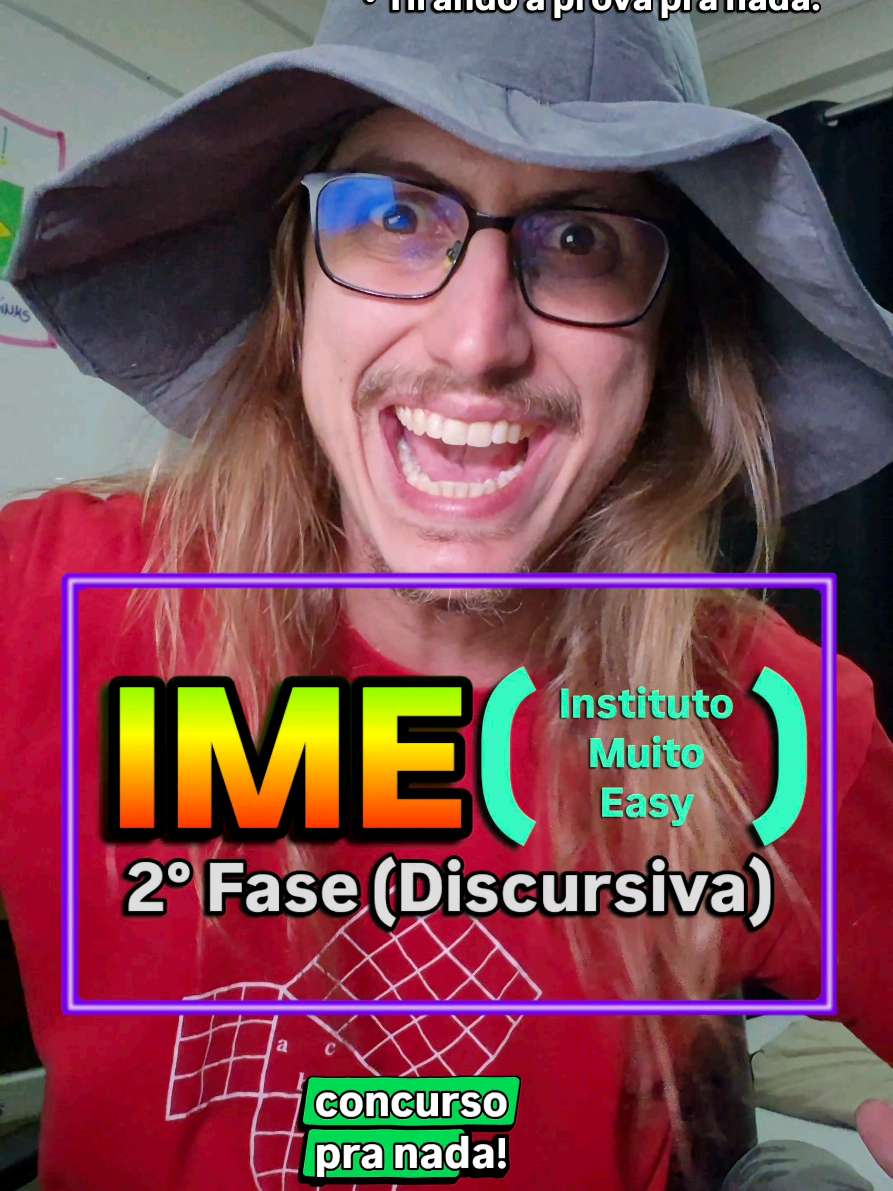 SE FOR CHORAR, MANDA ÁUDIO! Instituto Muito Easy (IME) ‼️ Na banalização de hoje, vamos mostrar que logaritmo é igual eliminar o Brasil da copa: FÁCIL. Pra quem fala que eu só escolho questão tranquila: Vai falar que o IME 2° fase é tranquilo? Vai dizer que teria a ideia de somar 1 e inverter? VOCÊ TEM ESSA CORAGEM? Hahahahahahah Contemplem o Mago, porr! 🧙🏻‍♂️🧙🏻‍♂️🧙🏻‍♂️ #matematica #estudos #concurso #professor #livro 