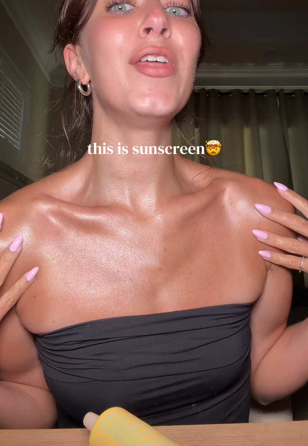you’re seeing that glow?! Supersize Tula Protect and Glow with a mini moisturizer #glowyspf #sunscreen #spf 