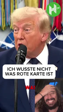 Trump storniert Rote Karte & Blamage des Grauens #fürdich #shorts #foryou 
