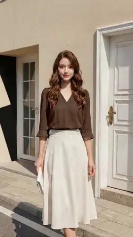POV: Your new office dressy casual essential  Soft fabric + ruffles? YES. #OfficeBlouse #DressyCasual #TikTokMadeMeBuyIt #WorkwearEssentials