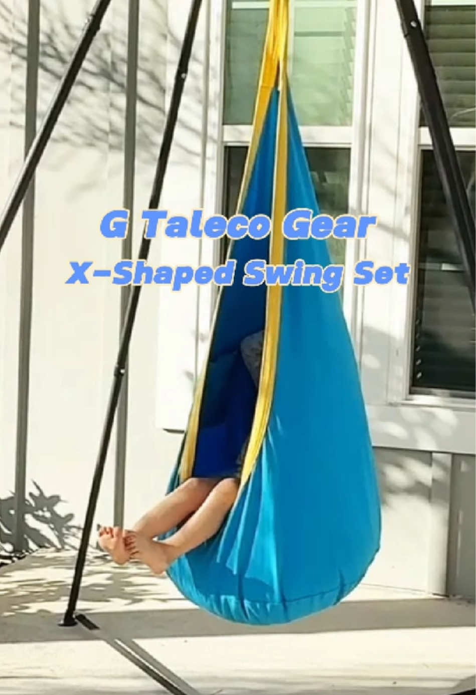 Pod Swing and Sensory Swing, taking turns like royalty.🥳Kids were screaming with joy, absolutely refusing to get off— Every drop of sweat during assembly was worth it! 💦 #swing #familytimefun #parentingtips #yardwork #summeressentials 
