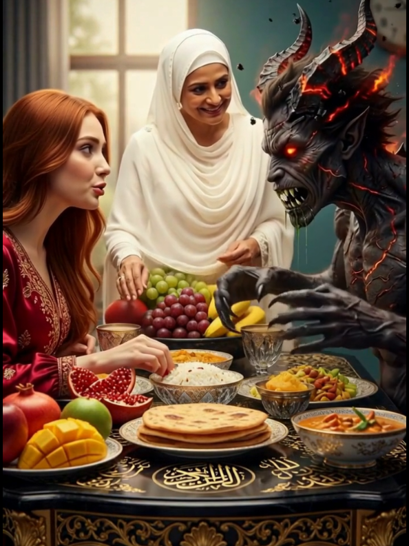 🍽️ Never Forget Bismillah — Or Shaytan Will Share Your Meal! 😨#fyp #trending #viral #creatorsearchinsight #tiktokgrowthchallenge 