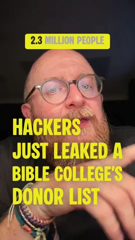 A Christian college got hit by one of the biggest data extortion crews out there, and the fallout goes way beyond the usual breach checklist. Donors, alumni, and enrollment leads all caught up in it. #CyberSecurity #DataBreach #ShinyHunters #techtok #DataPrivacy