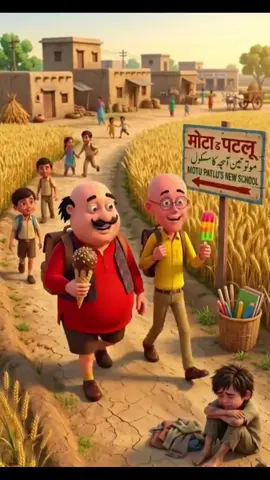 موٹو پتلو بچے کی مدد کرتے ہوئے #cartoon #kids #motopatlu #cartoonnetwork #kid