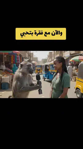 فيديوهات وأسئلة منوعة من قِبل قرد بابون في الشارع  #fypシ゚viral🖤tiktok☆♡🦋myvideo#Monkey#