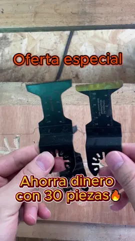 Multipurpose Oscillating Saw Blade Set, 30pcs Universal Titanium Multitool Blades for Wood Plastics Metal, Quick Release Multi Tool Kit for Dewalt Ryobi Milwaukee Rockwell Fein Makita, Replaceable Blades Juego de 30 hojas de sierra oscilantes multiusos, hojas universales de titanio para multiherramientas (madera, plástico y metal), kit de accesorios de liberación rápida compatible con DeWalt, Ryobi, Milwaukee, Rockwell, Fein y Makita — Hojas reemplazables. #multitool #multitoolblades #tools #herramientas
