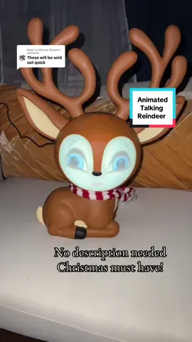 Replying to @Michael Stewart these Fawny the animated talking reindeer I thought would sell out fast too so I grabbed mine now in Christmas in July @QVC, Inc #christmasdecor #christmasdecorations #talkingreindeer #christmasinjuly #qvcchristmasinjuly 