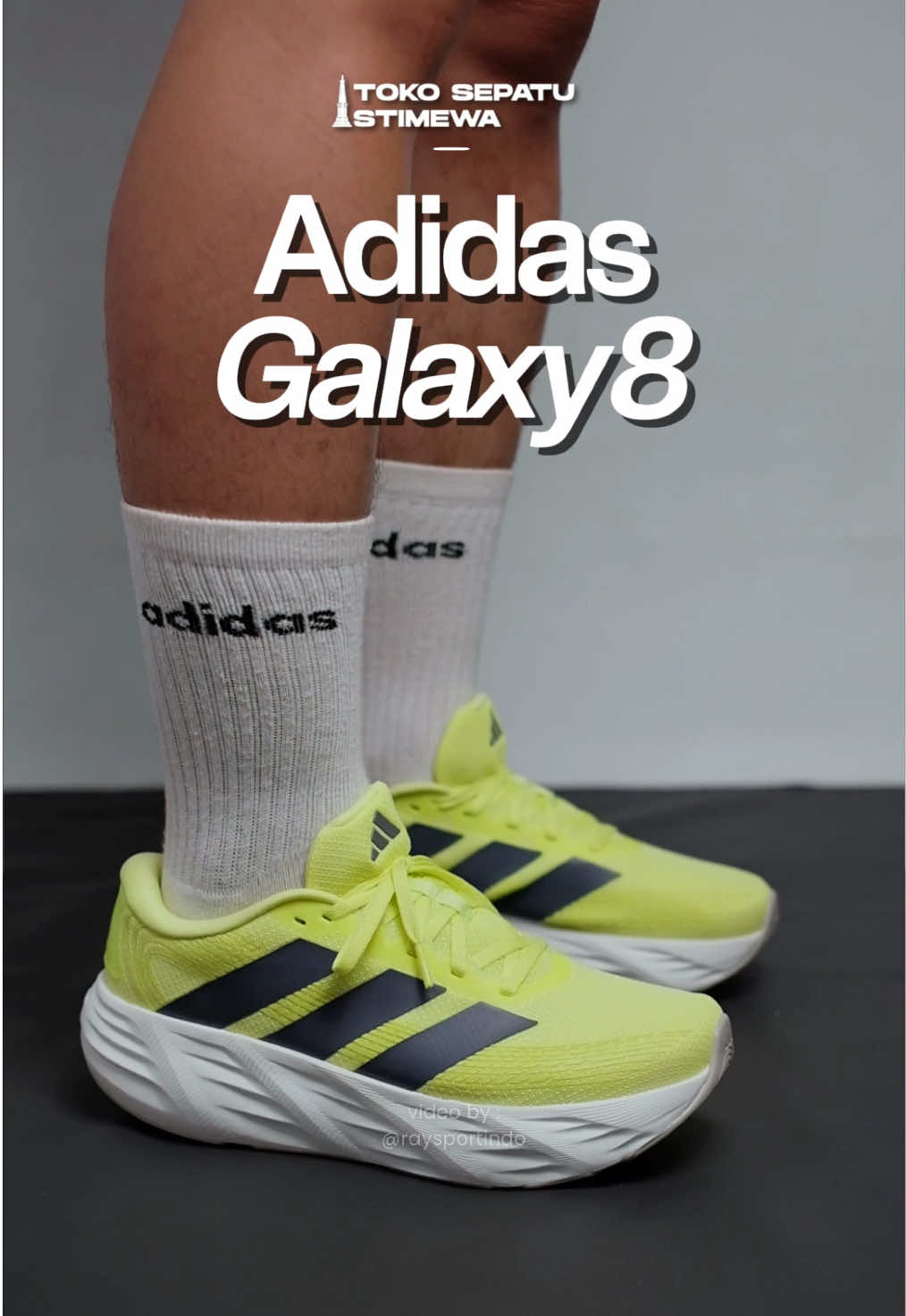 Cuma 700ribu-an aja kamu sudah bisa koleksi sepatu running original dari brand @adidas yang empuk dan bouncy!👌 Tag temen kamu yang cari sepatu ini, Bray.🫵🏻 #Raysportindo #TokoSepatuIstimewa  #AdidasGalaxy8 
