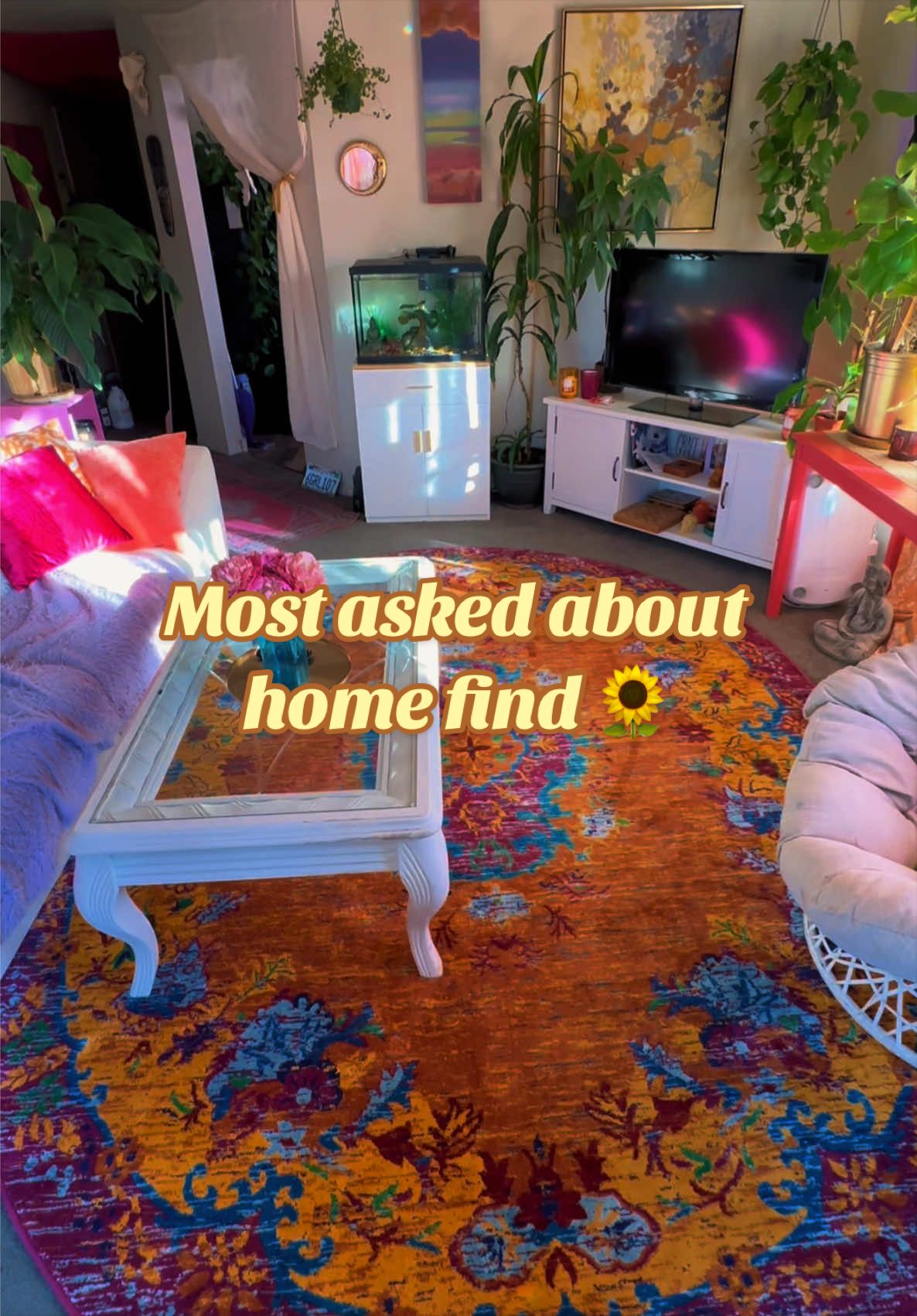 On wayfair 😊 #homedecor#homefinds#rug#dopaminedecor#colorfulhomedecor 