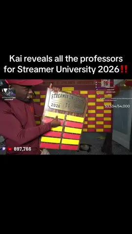 Kai Cenat reveals the professors for the Streamer University Class of 2026‼️‼️#explorepage✨ #trending #foryoupage 