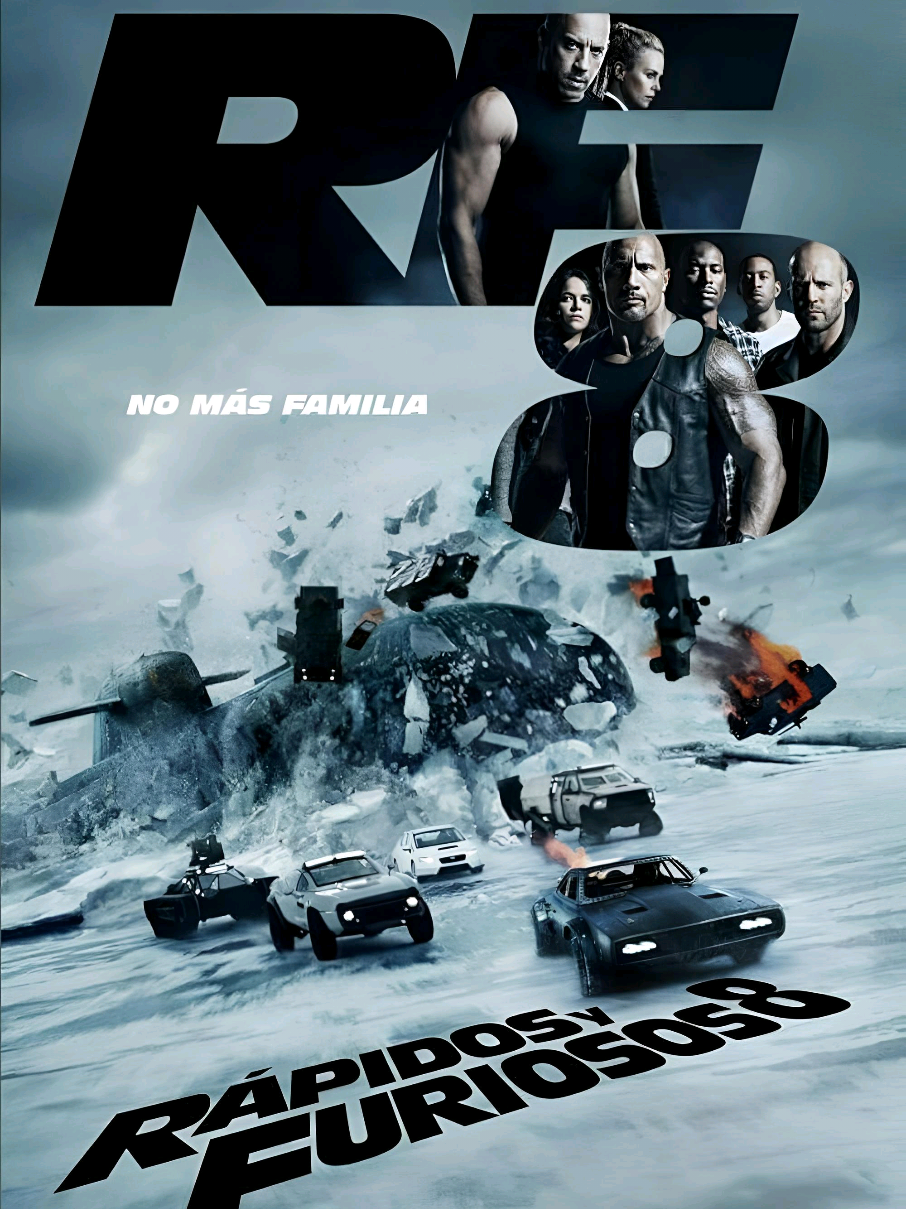 Rápidos y Furiosos 8 🔥 Segunda Parte 🎬🏎️ ¿Subimos toda la saga? 😎 #rapidosyfuriosos #paulwalker #parati #peliculas #viral 