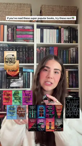 Some of my favorite recommendations at different commitment levels - standalone (1 book), duology/trilogy (2-3 books), series (4+ books)💗 drop your favorite recs in the comments for any newbie romantasy friends 🫶🏼 #romantasybooks #fantasyromancebooks #bookrecs #acotar #fourthwing  ACOTAR, throne of glass, fourth wing, quicksilver, gild, plated prisoner series, spark of the Everflame, shield of sparrows, Phantasma, Direbound, poison daughter, the road of bones, zodiac academy Booktok 