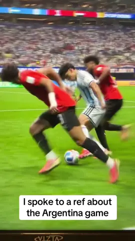 I spoke to a ref about the Argentina game… and here’s what he told me 
