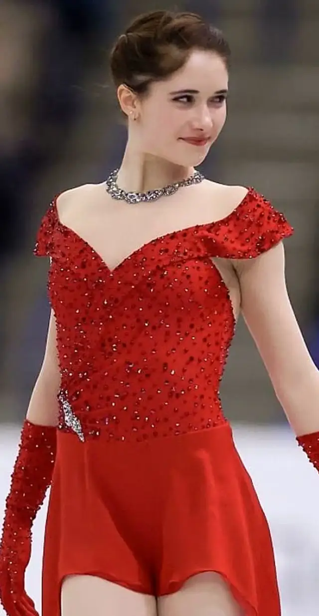 Isabeau Levito is so adorable ❤️ #figureskating #IceSkating #isabeaulevito 