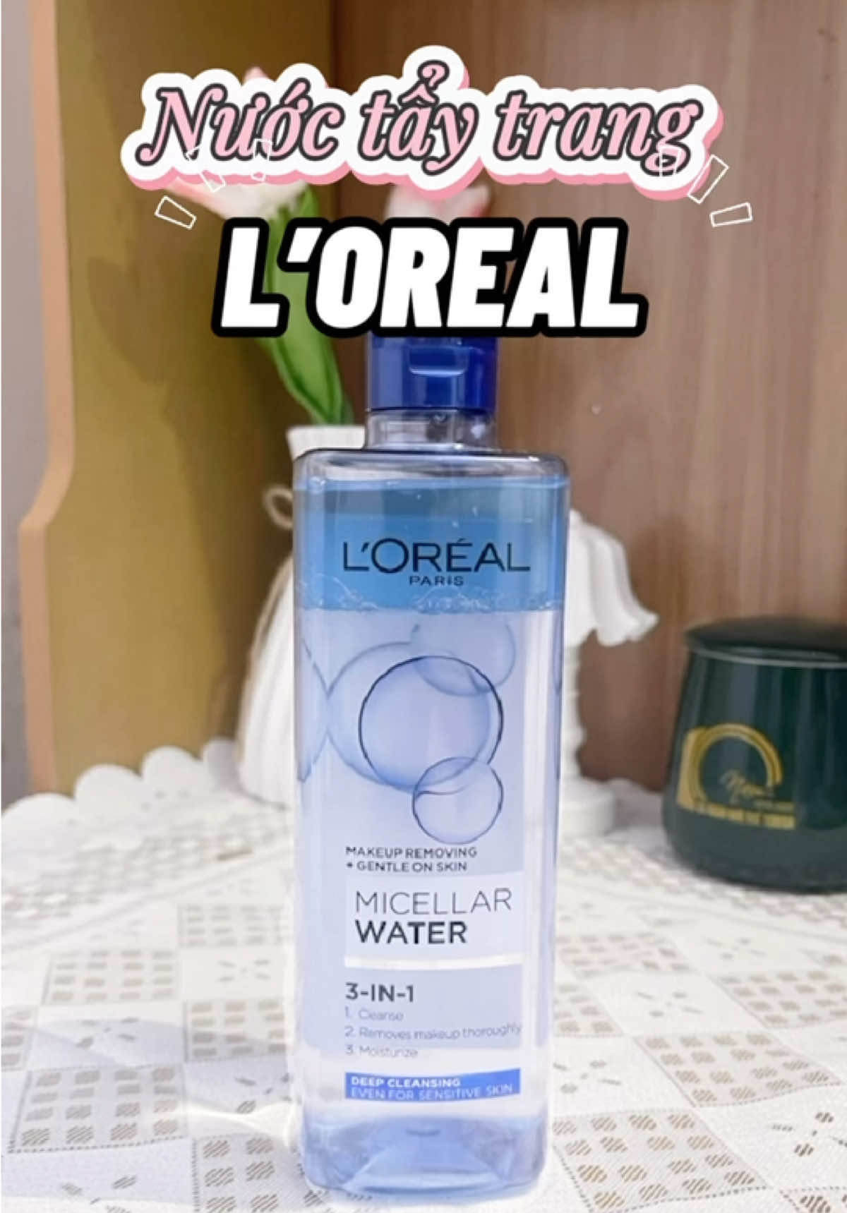 Nước tẩy trang quốc dân L’oreal của mọi chị em #xuhuong #review #viral #lorealparis #nuoctaytrang 