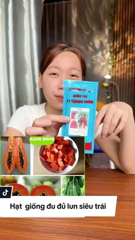 Hạt giống đu đủ lùn ruột đỏ#xuhuong #hatgiongdudu 