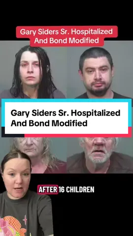 Gary Siders Sr. 73 is charged alongside Gary Siders Jr., Christina Siders and Elizabeth Siders after investigators say they found 16 children living in terrible conditions. Gary Siders Sr. has been sent to O’Blenness Hospital in Athens, Ohio. His attorney filed to have his bond modified from a surety bond of $300,000 to a $300,000 recognizance bond. If he’s released he will be required to have a GPS monitor. #truecrimetok #truecrimestory #hamdenohio #ohio #garysiders  