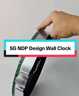 SG NDP Design Wall Clock  #TikTokShopSingapore #TikTokShopFinds #TikTokMadeMeBuyIt #tiktokshopbeauty  #wallclock 