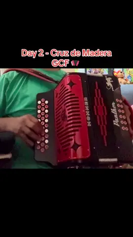 Day 2 of learning - La Cruz de Madera 🪗 GCF tono de Sol #intro #music #norteñas #cruzdemadera #accordion 